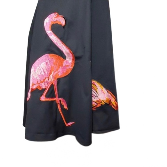 Flamingo fit and flare dress XL by Sucrefas - Picture 4 of 5